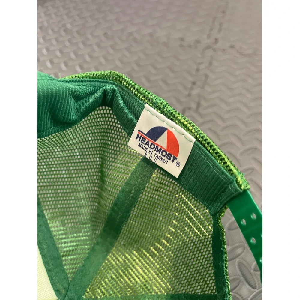 Headmost Trucker Hat Mens Green Italian Pizzeria New York Style Vintage Vibe